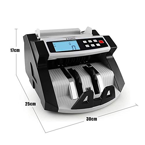 KKmoon 220 V caja registradora Mixta automático multifuncional - LCD contadores detección de UV/MG/IR de monedas para Euro Dólar etc.