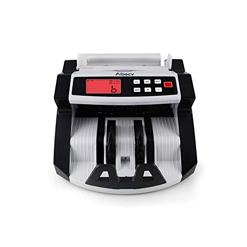 KKmoon 220 V caja registradora Mixta automático multifuncional - LCD contadores detección de UV/MG/IR de monedas para Euro Dólar etc.