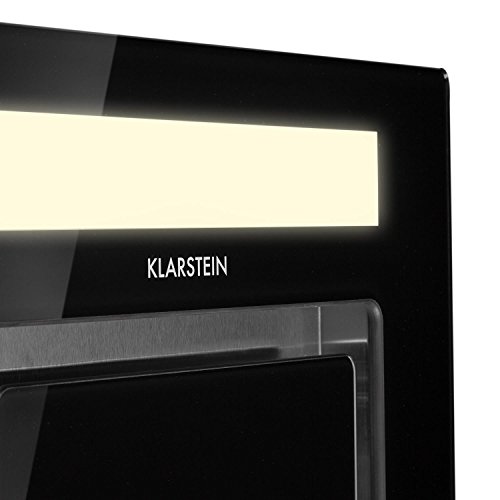 Klarstein Remy - Extractor de humos, Extractor bajo mueble, cubierto, Panel táctil, 90 cm, Hasta 620 m³/h, 2 filtros carbóno activo, Mando, Negro