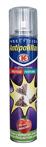 KOLLAND ANTIPOLILLAS 300ml - Insecticida Aroma Manzana perfuma y Protege armarios de polillas y Larvas