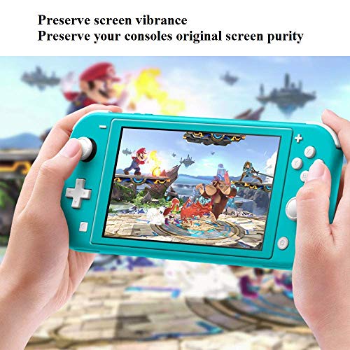 KONEE Protector de Pantalla Compatible con Nintendo Switch Lite, 【2 Piezas】 Ultra HD [ Dureza 9H, Alta Definición, Anti-Burbuja, Anti-Scratch ], Cristal Vidrio Templado para Nintendo Switch Lite