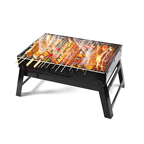 Kono Barbacoa de Carbón Portátil Parrilla Barbacoa Plegables para Cocinar Camping Senderismo Picnics (para 3-5 Personas)