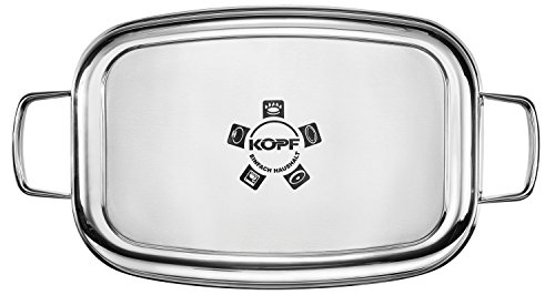 Kopf 125426 Besuguera/rustidera Hekla, inducción, 36 x 24 cm, 6,2 litros, Acero Inoxidable