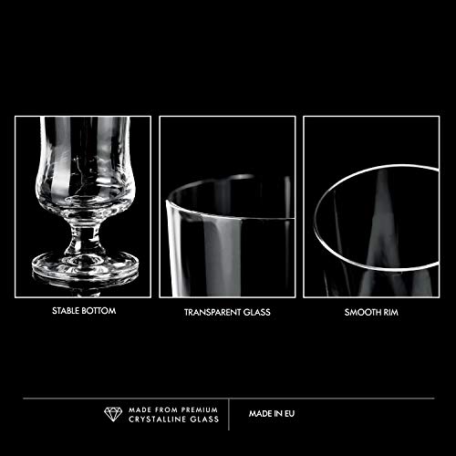 Krosno Copas Pina Colada Cóctel Vasos | Conjunto 6 Piezas | 300 ML | Avant-Garde Collection Uso en Casa, Restaurante y en Fiestas | Apto para Microondas y Lavavajillas