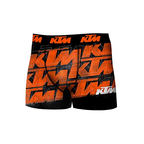 KTM Set de 6 Boxers KTM-microfibra-92% poliéster 8% Elastano Boxer, Mixture, M para Hombre