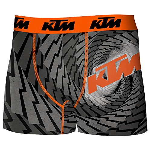KTM Set de 6 Boxers KTM-microfibra-92% poliéster 8% Elastano Boxer, Mixture, M para Hombre