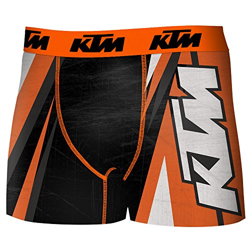 KTM Set de 6 Boxers KTM-microfibra-92% poliéster 8% Elastano Boxer, Mixture, M para Hombre