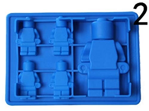 ktynskmx Herramientas para hornearAccesorios de Cocina Rectangular Lego Silicona Molde de Chocolate Herramientas para Pasteles Jalea de Hielo Molde de Caramelo Herramientas para Hornear Pasteles, 2