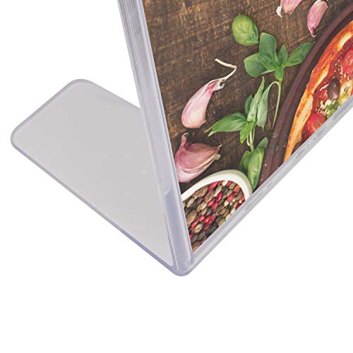 Kurtzy Titular de Menú (12 Pcs) - A4 Acrílico Menu Soporte - Transparente Soporte para Cartel Ideal para Anuncio, Restaurantes, Marcos de fotos, Documentos y Menú