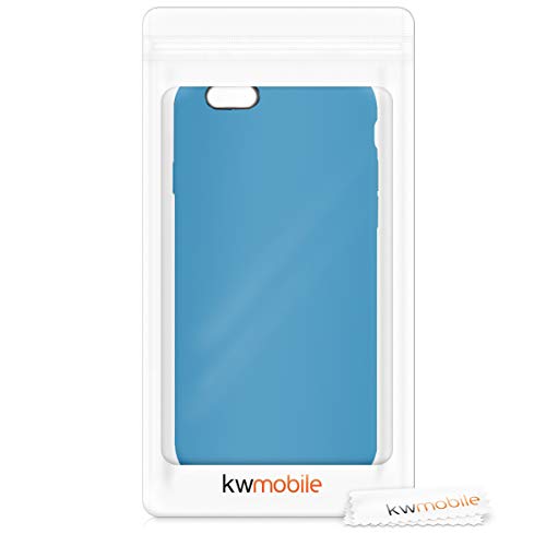 kwmobile Funda Compatible con Apple iPhone 6 / 6S - Carcasa de TPU para móvil - Cover Trasero en Azul RAF