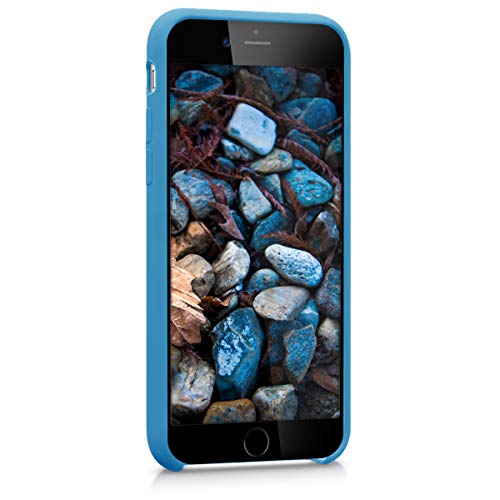 kwmobile Funda Compatible con Apple iPhone 6 / 6S - Carcasa de TPU para móvil - Cover Trasero en Azul RAF