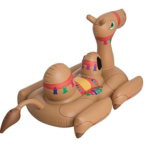 Kyman Las Nuevas Mujeres Inflable Gigante Paseo en Camello Piscina flotadores Animal ridable Piscina Floaties Cama de Agua Verano Juguetes Aire balsa Cama