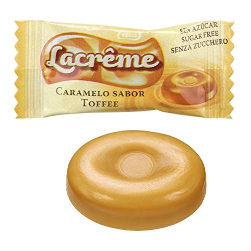 La Crême Caramelo de Toffee sin Azúcar VIDAL Bolsa 300 ud