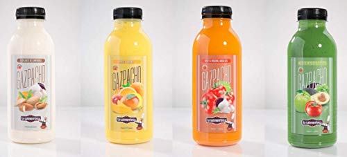 LA SALMORETECA. GAZPACHO TRADICIONAL ANDALUZ (AGUACATE, MANZANA Y ALBAHACA) (500 ML)