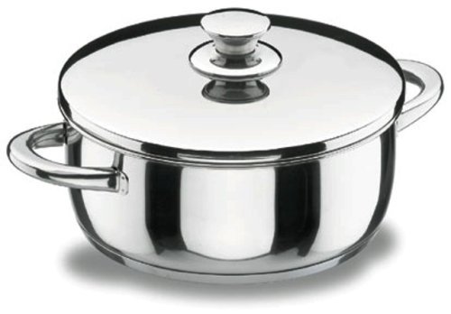 Lacor - 40022 - Cacerola Con Tapa Vitrocor 22cm Inox