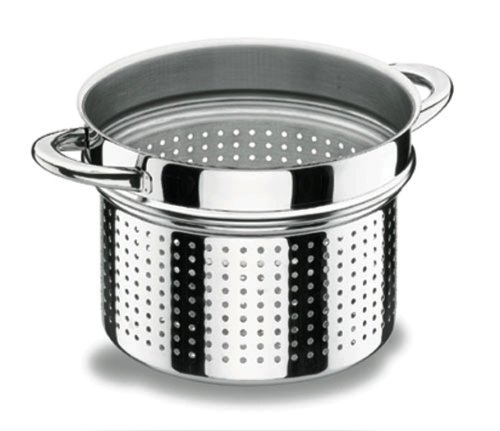 Lacor - 40426 - Cuecepastas Sin Tapa Vitrocor 24cm Inox