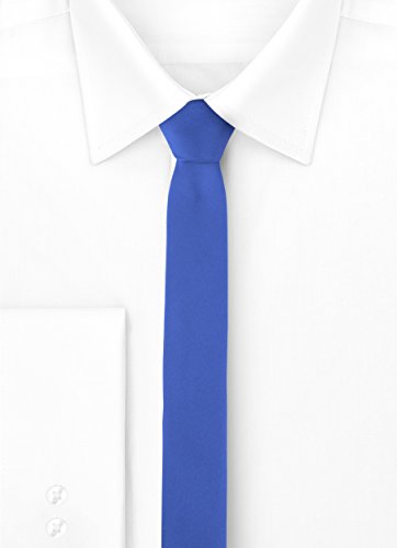 Ladeheid Corbatas Estrechas Diversidad de Colores Accesorios Ropa Hombre SP-5 (150cm x 5cm, Azul2)