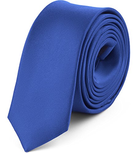 Ladeheid Corbatas Estrechas Diversidad de Colores Accesorios Ropa Hombre SP-5 (150cm x 5cm, Azul2)