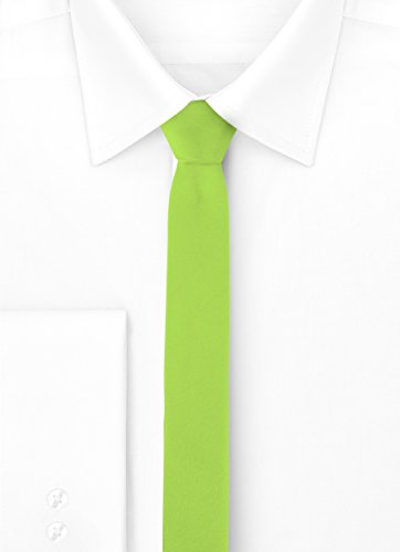 Ladeheid Corbatas Estrechas Diversidad de Colores Accesorios Ropa Hombre SP-5 (150cm x 5cm, Pistacho)