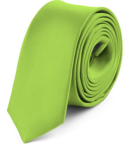 Ladeheid Corbatas Estrechas Diversidad de Colores Accesorios Ropa Hombre SP-5 (150cm x 5cm, Pistacho)