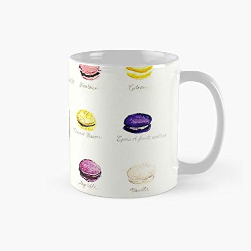 Lad.uree Mac.arons Flavor Menu Classic Mug Birth-day Holi-day Gift Drink Home Kitchen