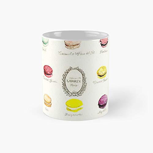 Lad.uree Mac.arons Flavor Menu Classic Mug Birth-day Holi-day Gift Drink Home Kitchen