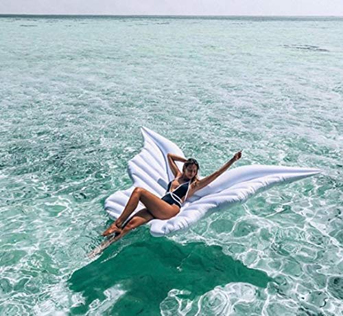 Lady of Luck Alas de Angel Flotador , Gigante Alas de Mariposa Inflable Fiesta en la Piscina Verano Playa Deporte Acuático Ociosas Juguete Adecuado para Adultos y Niños