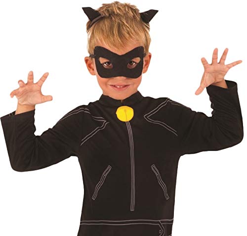 Ladybug - Disfraz de Cat Noir para niños, talla 5-6 años (Rubie'S 640904-M)