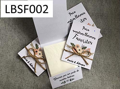 LÁGRIMAS DE FELICIDAD para boda, bautizo o comunión. 50 unidades. Detalles para invitados