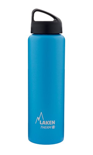 Laken Classic Botella Térmica Acero Inoxidable 18/8 y Doble Pared de Vacío, Unisex adulto, Azul Claro, 1000 ml