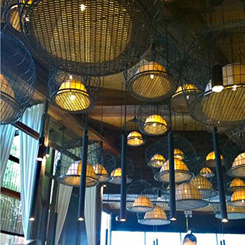 Lámpara de estilo retro, iluminación retro de la casa de restaurantes chinos, farolillo, jardín de jardín de jaula de 60 cm