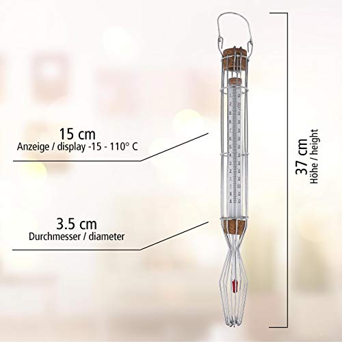 Lantelme 2464 Termómetro para azúcar + 80 °C hasta + 220 °C