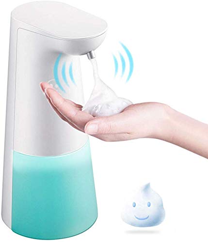 LAOPAO Dispensadores de Jabón, Sensor Dispensador de Jabón Automático Espuma Dispensador Espuma sin Contacto Dispensador de Manos 240ml para Baño Cocina