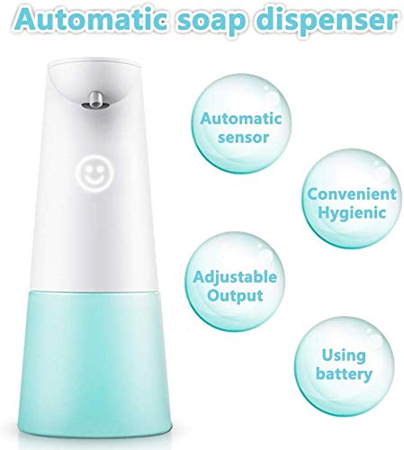 LAOPAO Dispensadores de Jabón, Sensor Dispensador de Jabón Automático Espuma Dispensador Espuma sin Contacto Dispensador de Manos 240ml para Baño Cocina