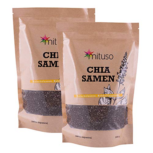 Las semillas de chía, mituso premium paquete 2er (2 x 1000 g)