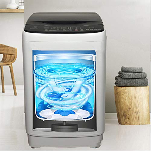 Lavadora, Control por Computadora Completamente Automático, Pantalla LED Lavadora Independiente, 7 Kg 8 Kg De Carga, Irradiación De Luz Azul 360 °, Reserva, En El Hogar Y La Cocina,8kg