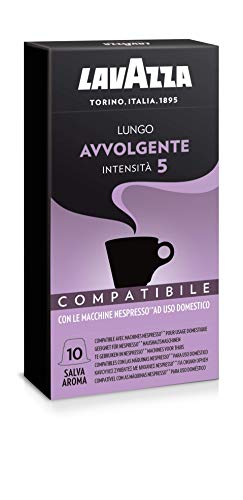 Lavazza Cápsulas de café Lungo Avvolgente - Paquete de 10