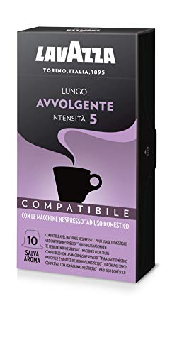 Lavazza Cápsulas de café Lungo Avvolgente - Paquete de 10