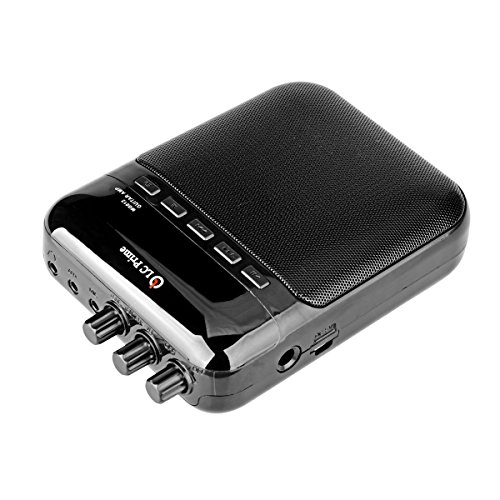 LC Prime Mini Amplificador Guitarra Altavoz Portátil, Grabador y Reproductor de MP3 - Batería Recargable, Múltiples Jack de Entrada y Salida plástico Black, by