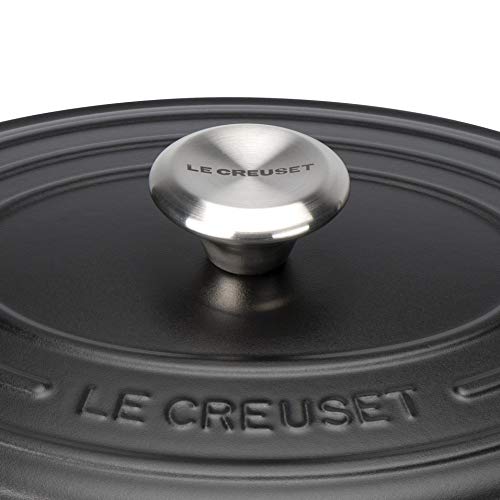 LE CREUSET Cocotte Evolution con Tapa, Ø 31 cm, Ovalada, Todas Las Fuentes de Calor Incl. inducción, 6,3 l, Hierro Fundido, Negro Mate