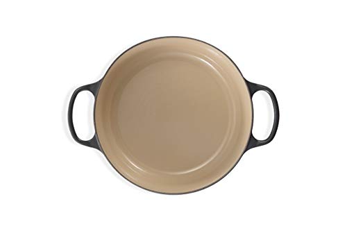 Le Creuset Evolution Cocotte con Tapa, Redonda, Todas Las Fuentes de Calor Incl. inducción, 5,3 l, Hierro Fundido, Gris(Flint), 26 cm