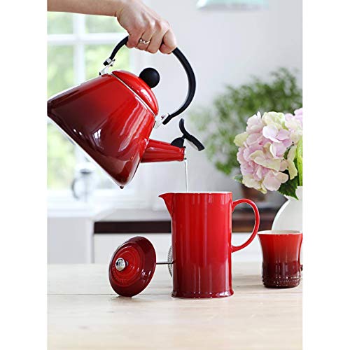 LE CREUSET Kone Tetera, Acero Inoxidable, Rojo (Cereza), 1,6 L