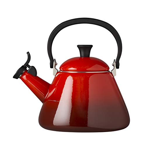 LE CREUSET Kone Tetera, Acero Inoxidable, Rojo (Cereza), 1,6 L