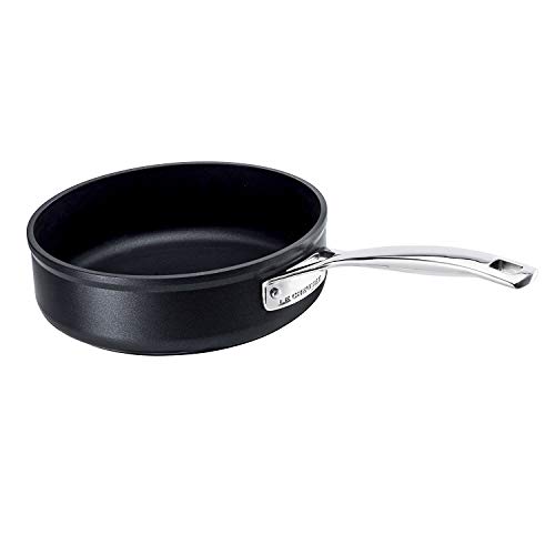 Le Creuset Sauté de aluminio antiadherente, diametro 24 cm, Libre de PFOA, Para todas las fuentes de calor, incluso la inducción, Antracita y Plateado