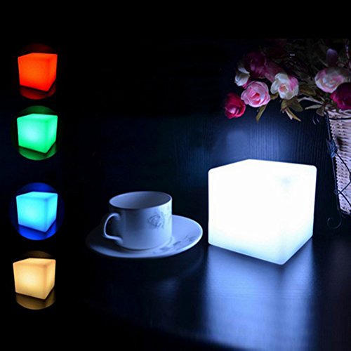 LEDMOMO Luz de la noche/luces del cubo del LED Luz suave del humor para la decoración del dormitorio de la tabla (funcionada con batería)