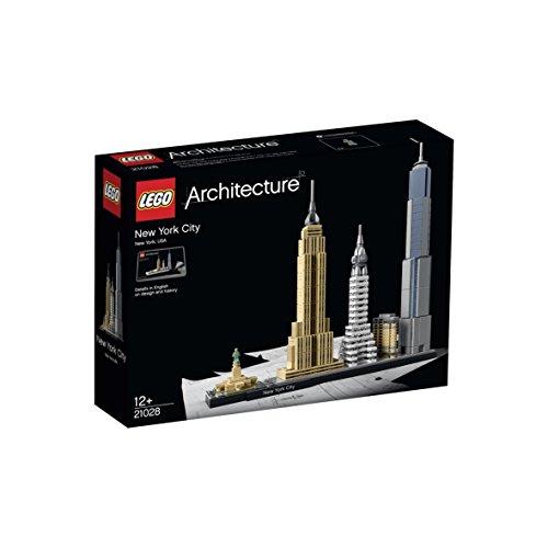 LEGO Architecture - New York, Set de Construcción de Nueva York con el Empire State y la Estatua de la Libertad, Regalo Coleccionable (21028)