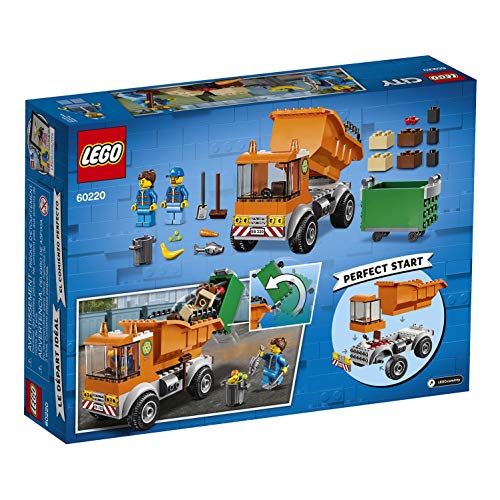 LEGO City - Great Vehicles Camión de La Basura, Juguete Creativo de Construcción para Niños y Niñas con Accesorios Y Detalles (60220)