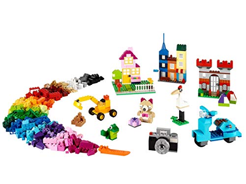 LEGO Classic - Caja de ladrillos creativos grande, Set de Construcción con ladrillos de colores, Juguete Creativo y divertido a partir de 4 años, incluye separador de piezas (10698)