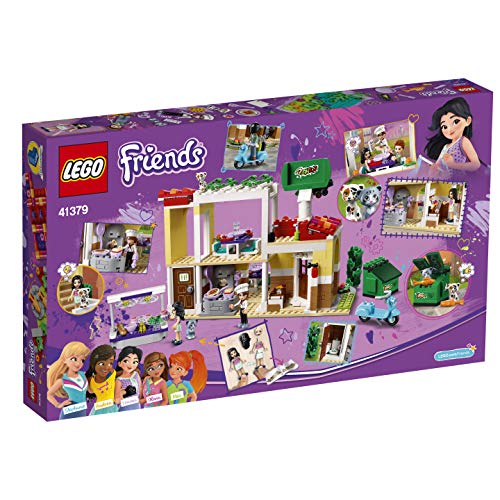 LEGO Friends - Restaurante de Heartlake City Nuevo juguete de construcción de Edificio con mini muñecas, incluye Scooter de juguete (41379)