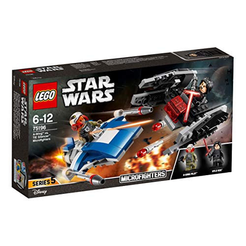 LEGO Star Wars-A- Wing vs Tie Silencer Microfighters Episode VIII Star Wars Juego de Construcción, Multicolor, única (75196)